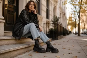 platform boots outfit ideas for men and women for every season