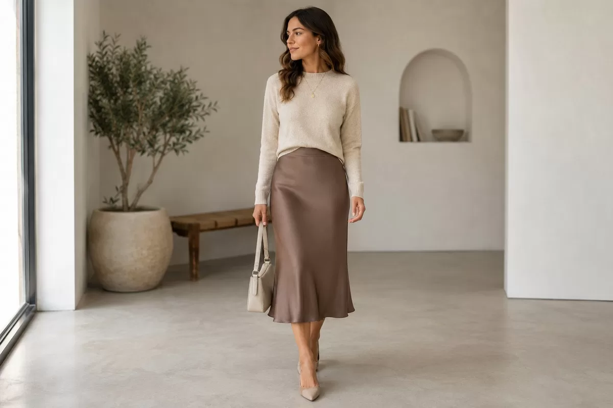Midi skirt outfits 12 easy looks for work weekends and more