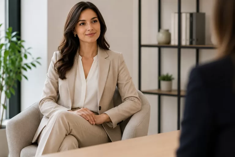 Interview outfits for women hero image showing professional interview clothing