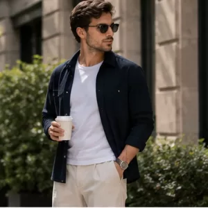 Men's casual outfits with white sneakers