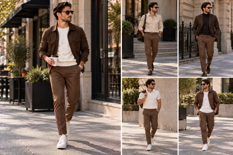 12 Brown Pants Outfits for Men for Smart Casual Looks