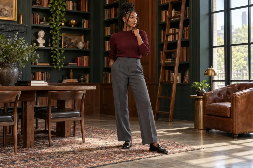 Grey Pants Outfit Ideas for Women: From Office to Off-Duty