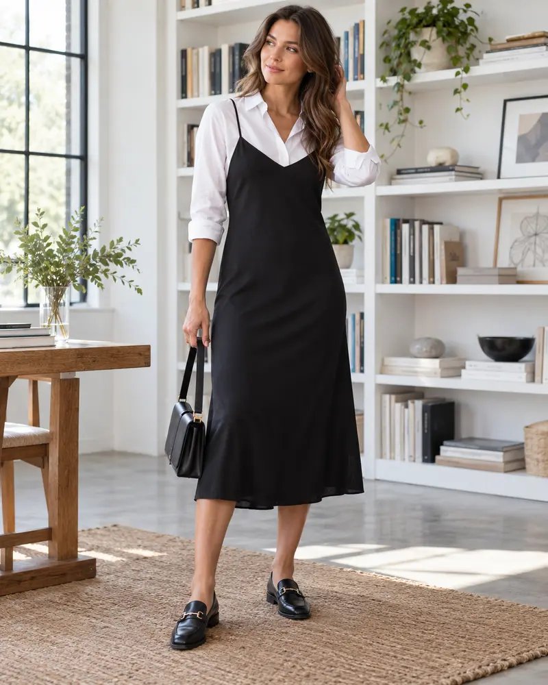 White Shirt Layer for a More Relaxed Daytime Outfit